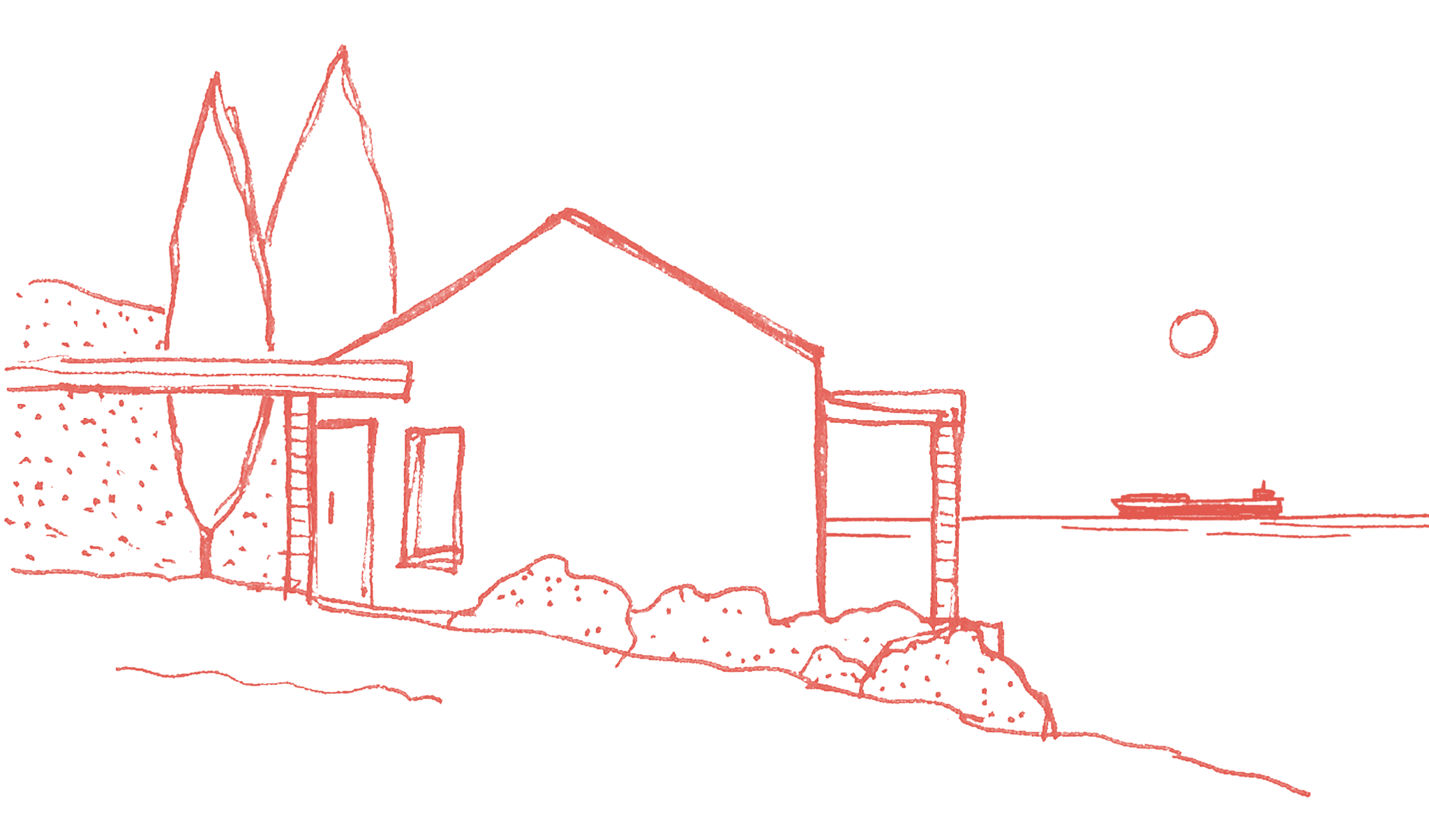 Ilustración de una vivienda Passivhaus